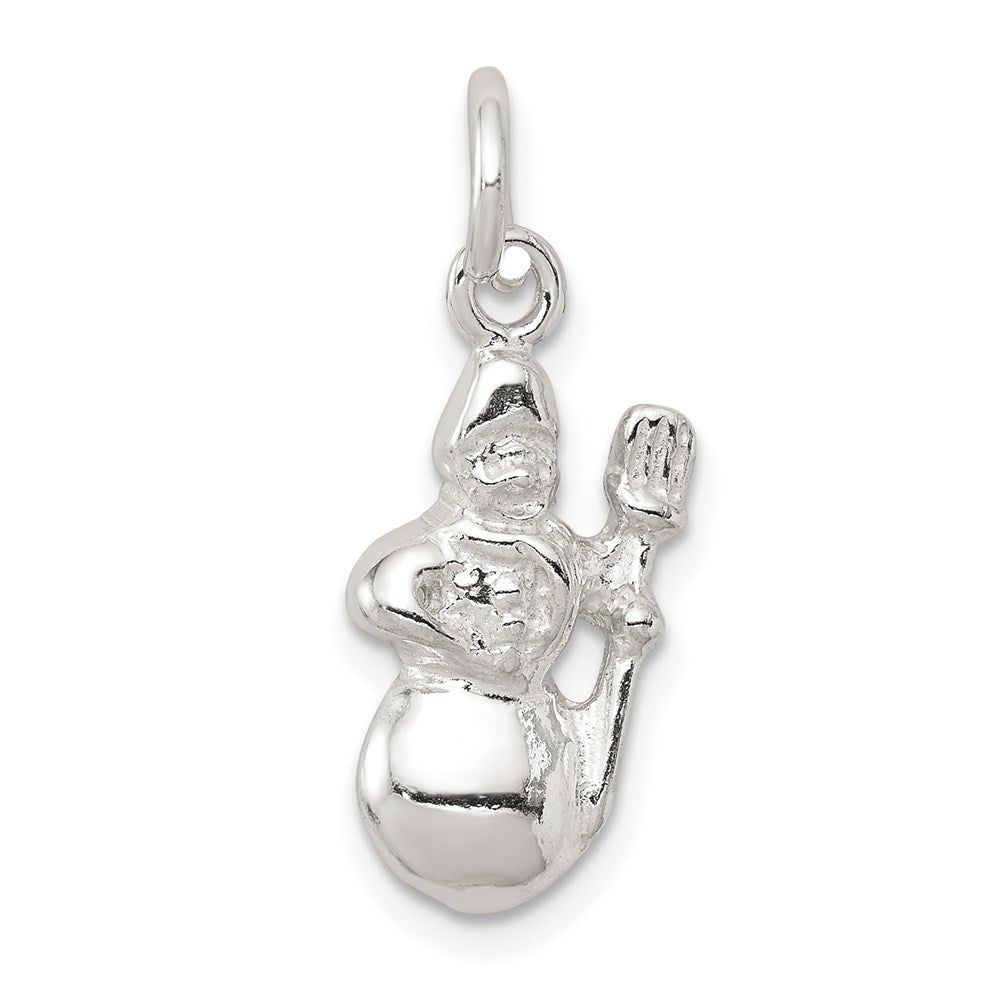 Sterlingsilber Snowman Charm