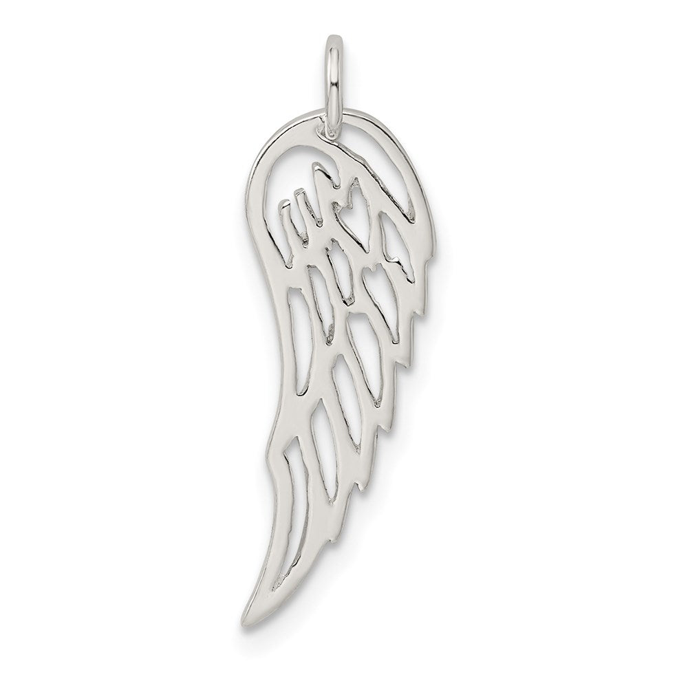Sterlingsilber Poliert Engel Flügel Charm