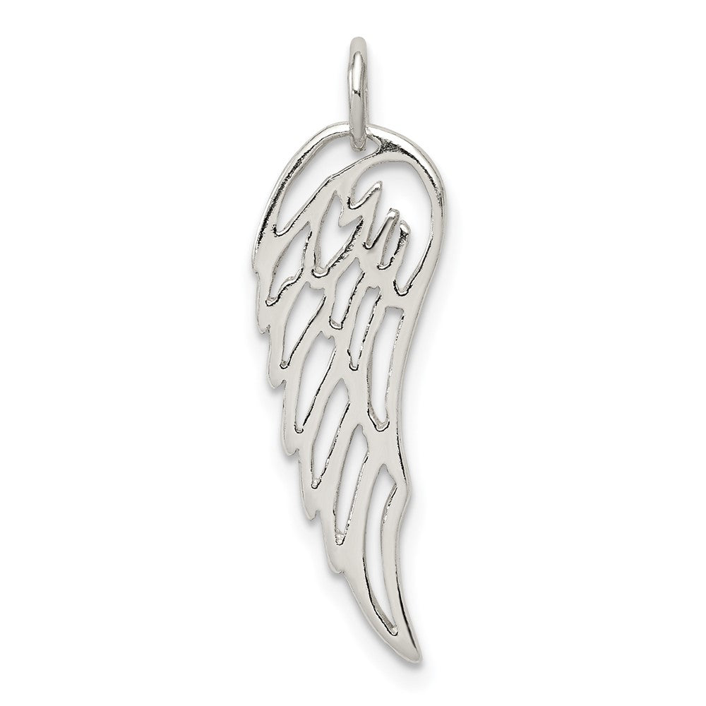 Sterlingsilber Poliert Engel Flügel Charm