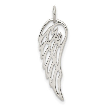 Sterlingsilber Poliert Engel Flügel Charm