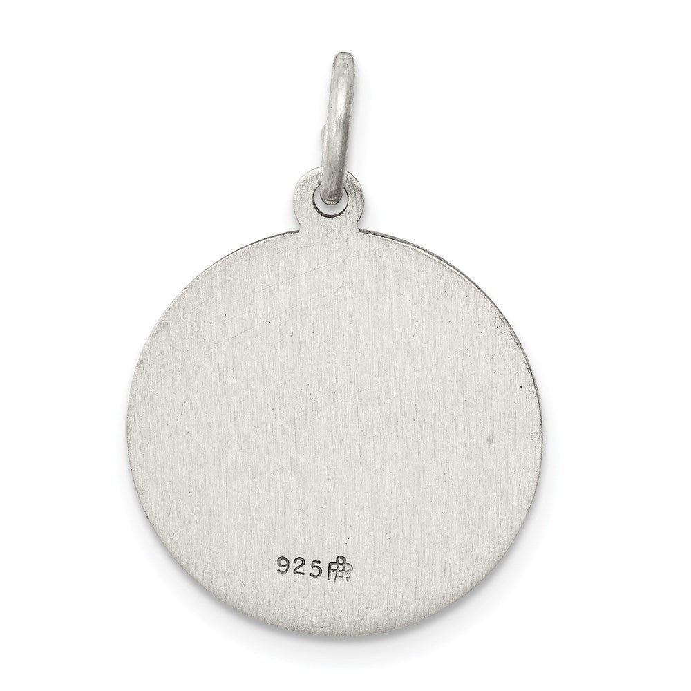 Sterlingsilber Antikisiert und Gebürstet Pope Franziskus Medaille