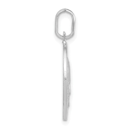 Sterlingsilber Matt & Poliert Papa Francesco Medaille Anhänger