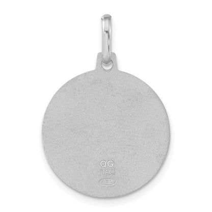 Sterlingsilber Matt & Poliert Papa Francesco Medaille Anhänger