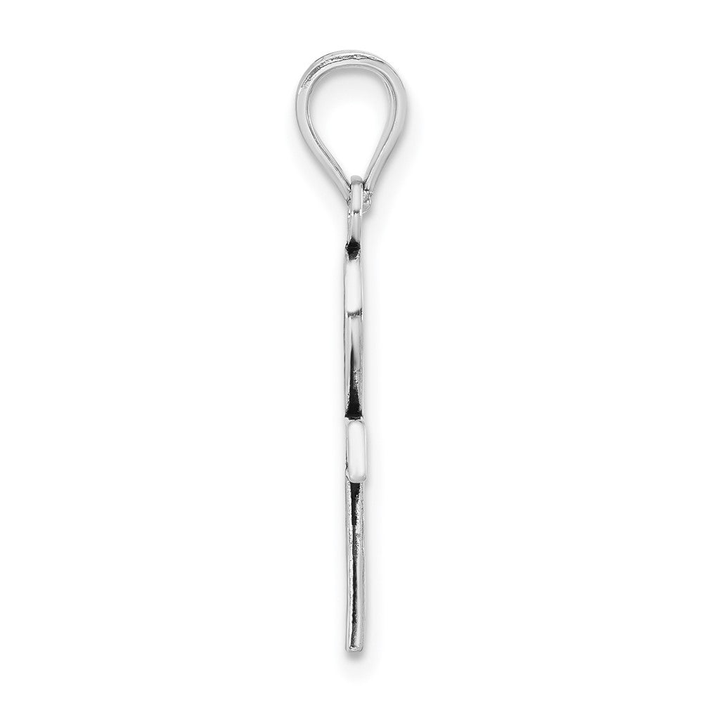Sterlingsilber Antikisiert Mi Bautizo Schleife Anhänger