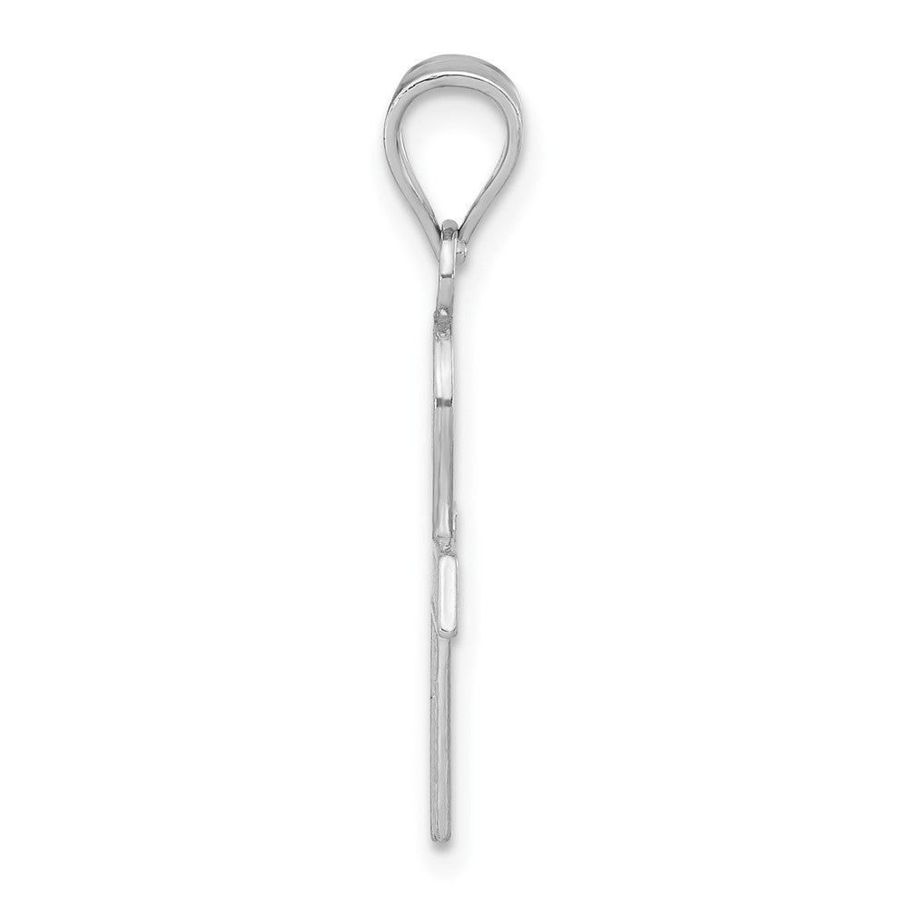 Sterlingsilber Poliert Mi Primera Kommunion Mini Schleife Anhänger