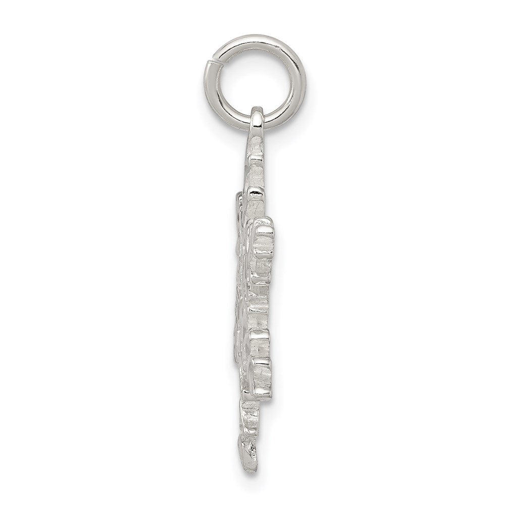 Sterlingsilber Schneeflocke Anhänger