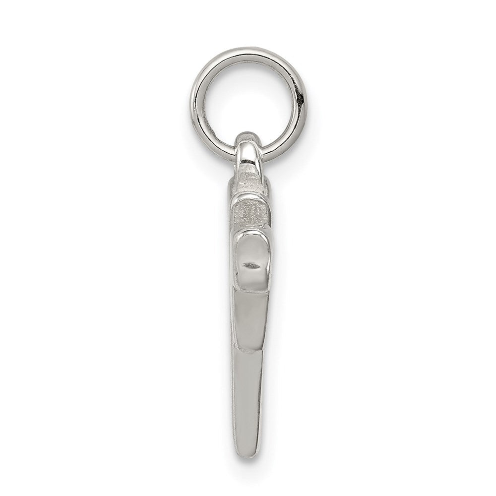 Sterlingsilber Poliert Chai Leben Symbol Charm