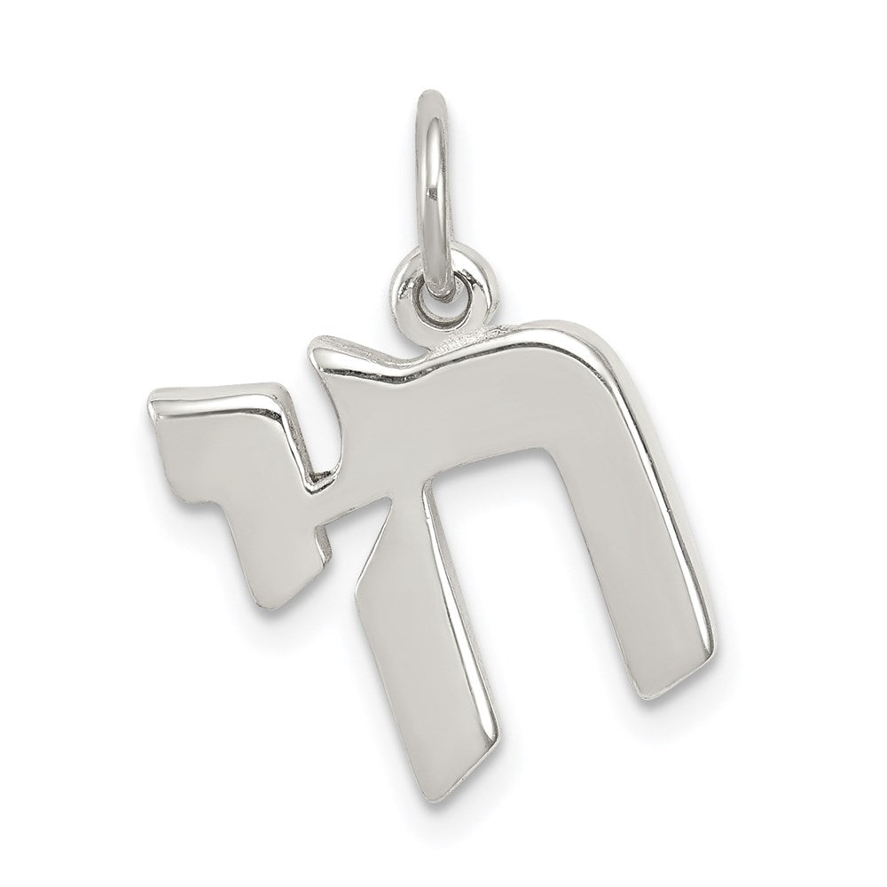 Sterlingsilber Poliert Chai Leben Symbol Charm