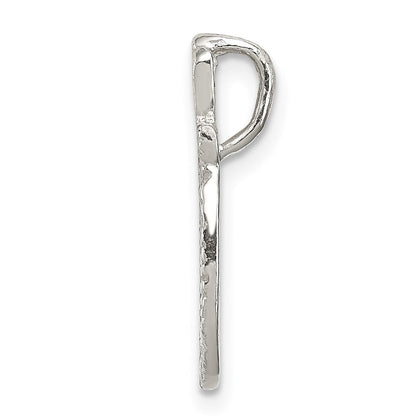 Sterlingsilber Poliert & Strukturiert Buchstabe O Initiale Kette Anhänger