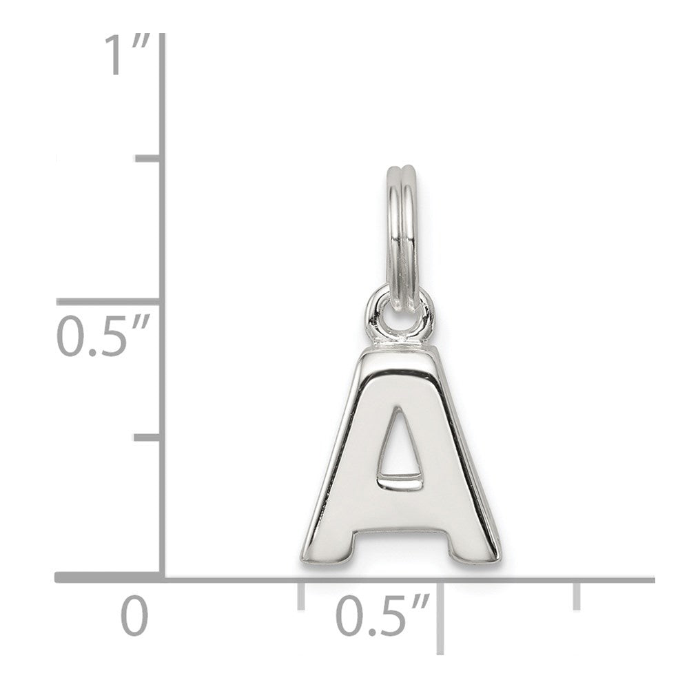 Sterlingsilber Buchstabe A Initiale Charm