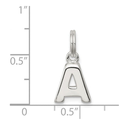 Sterlingsilber Buchstabe A Initiale Charm