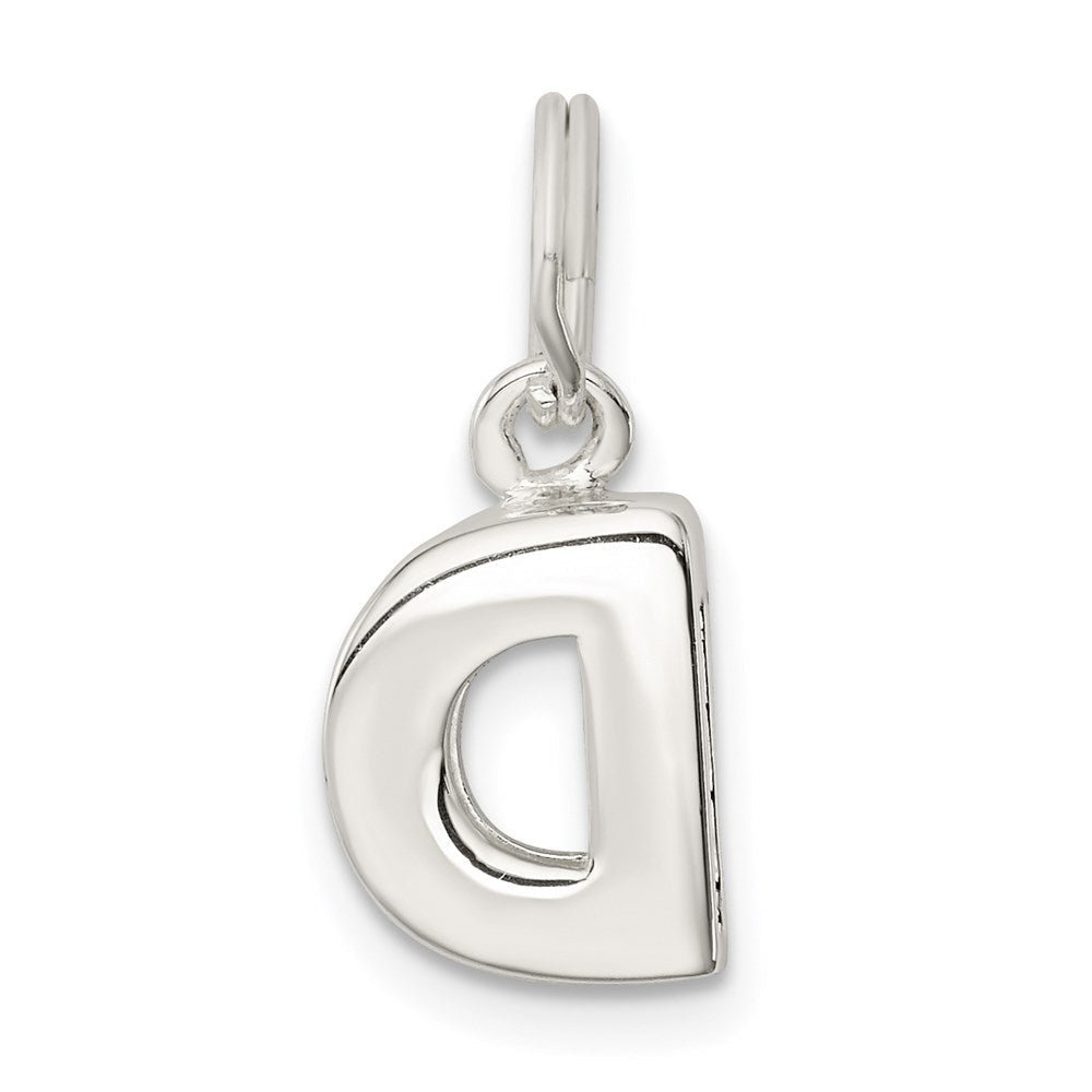 Sterlingsilber Buchstabe D Initiale Charm