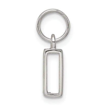 Sterlingsilber Buchstabe I Initiale Charm