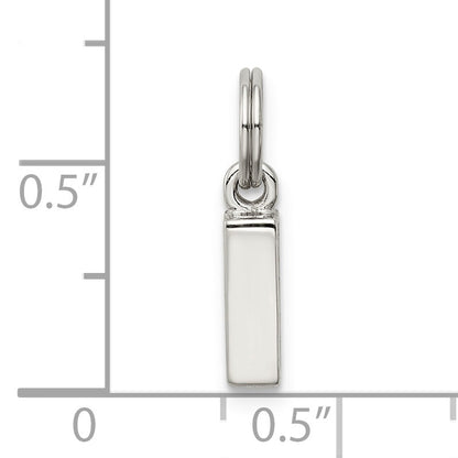 Sterlingsilber Buchstabe I Initiale Charm
