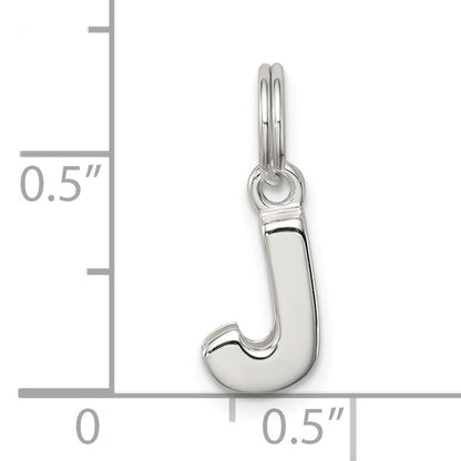 Sterlingsilber Buchstabe J Initiale Charm
