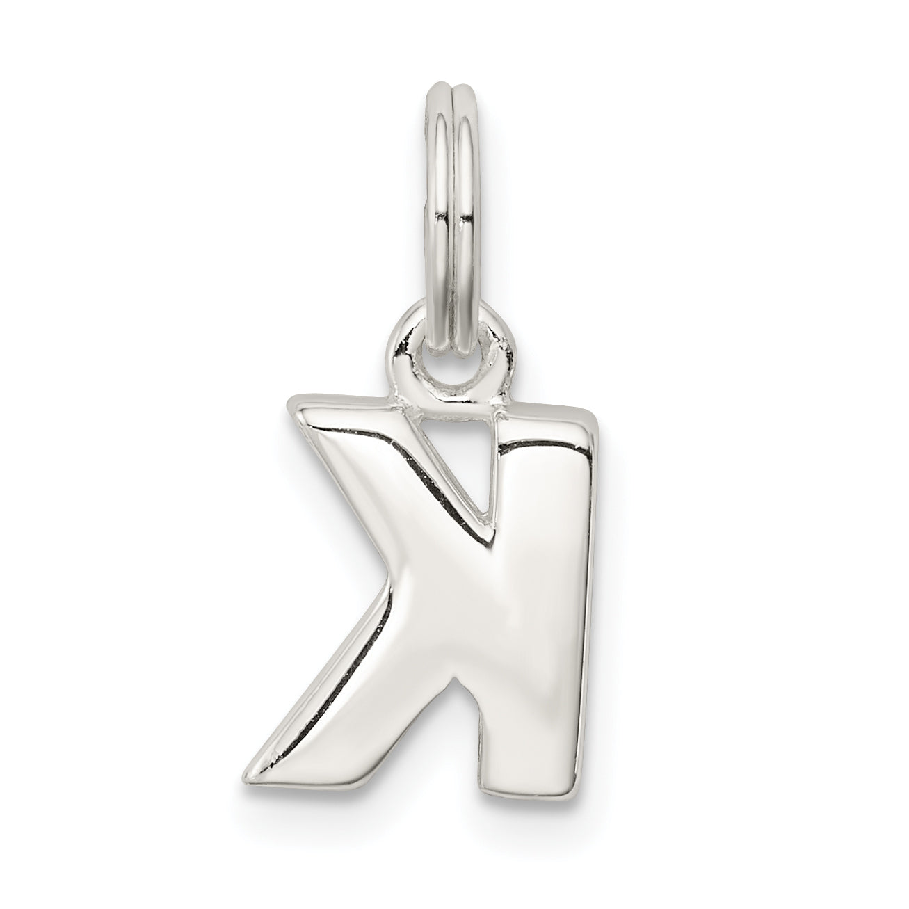 Sterlingsilber Buchstabe K Initiale Charm
