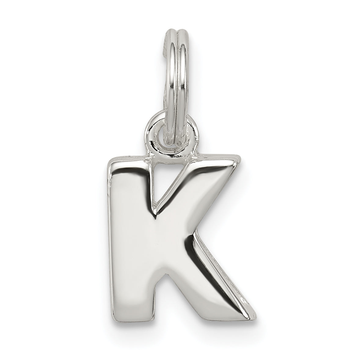 Sterlingsilber Buchstabe K Initiale Charm