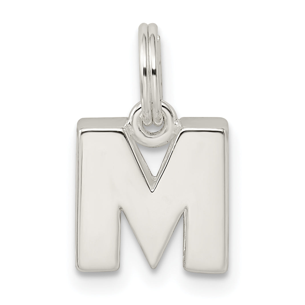 Sterlingsilber Buchstabe M Initiale Charm