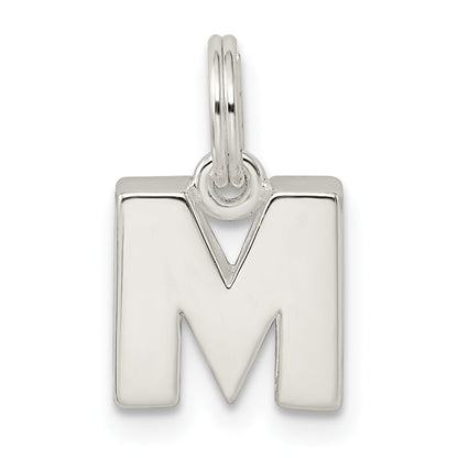 Sterlingsilber Buchstabe M Initiale Charm