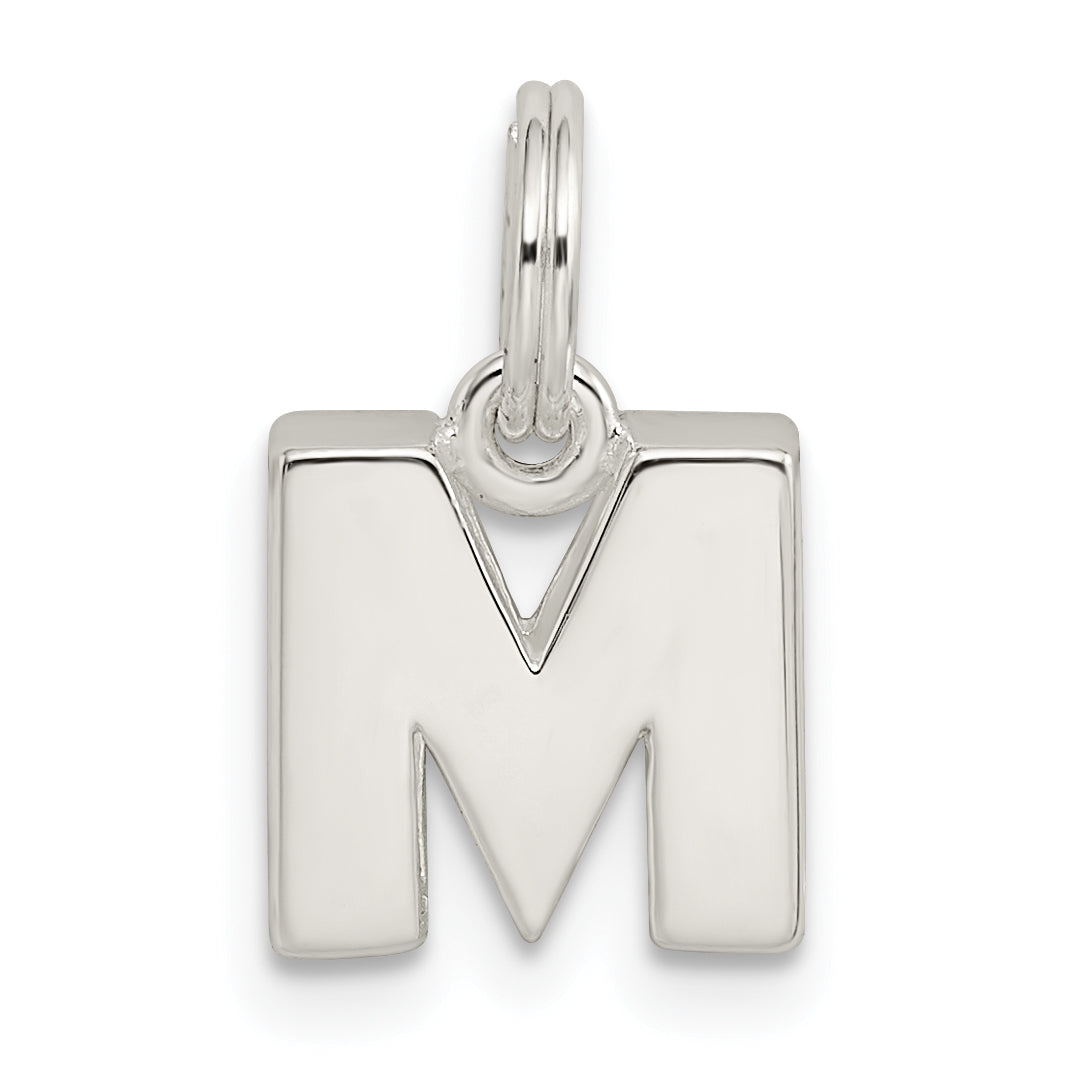 Sterlingsilber Buchstabe M Initiale Charm