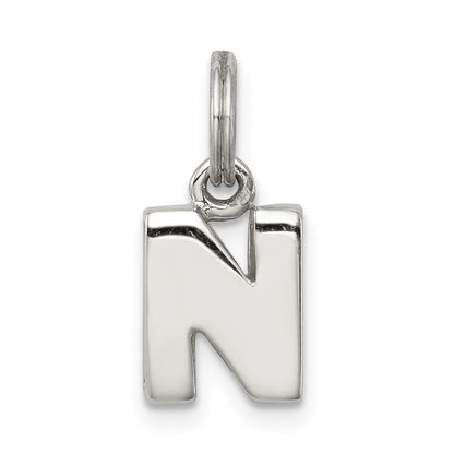 Sterlingsilber Buchstabe N Initiale Charm
