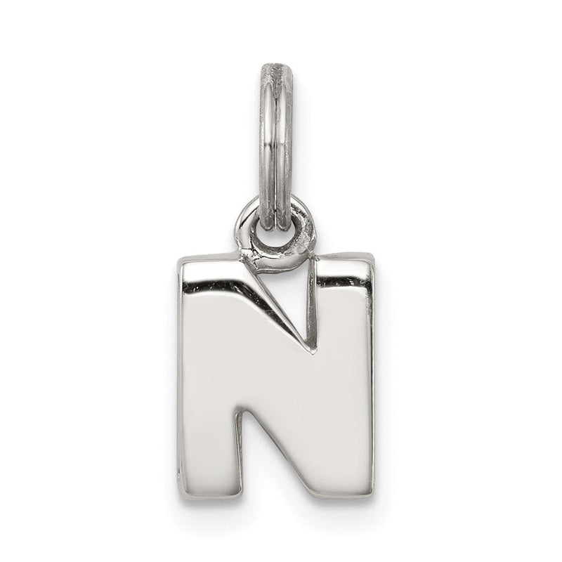 Sterlingsilber Buchstabe N Initiale Charm