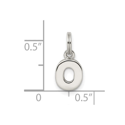 Sterlingsilber Buchstabe O Initiale Charm