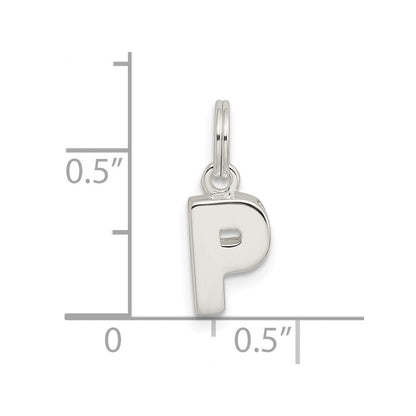Sterlingsilber Buchstabe P Initiale Charm