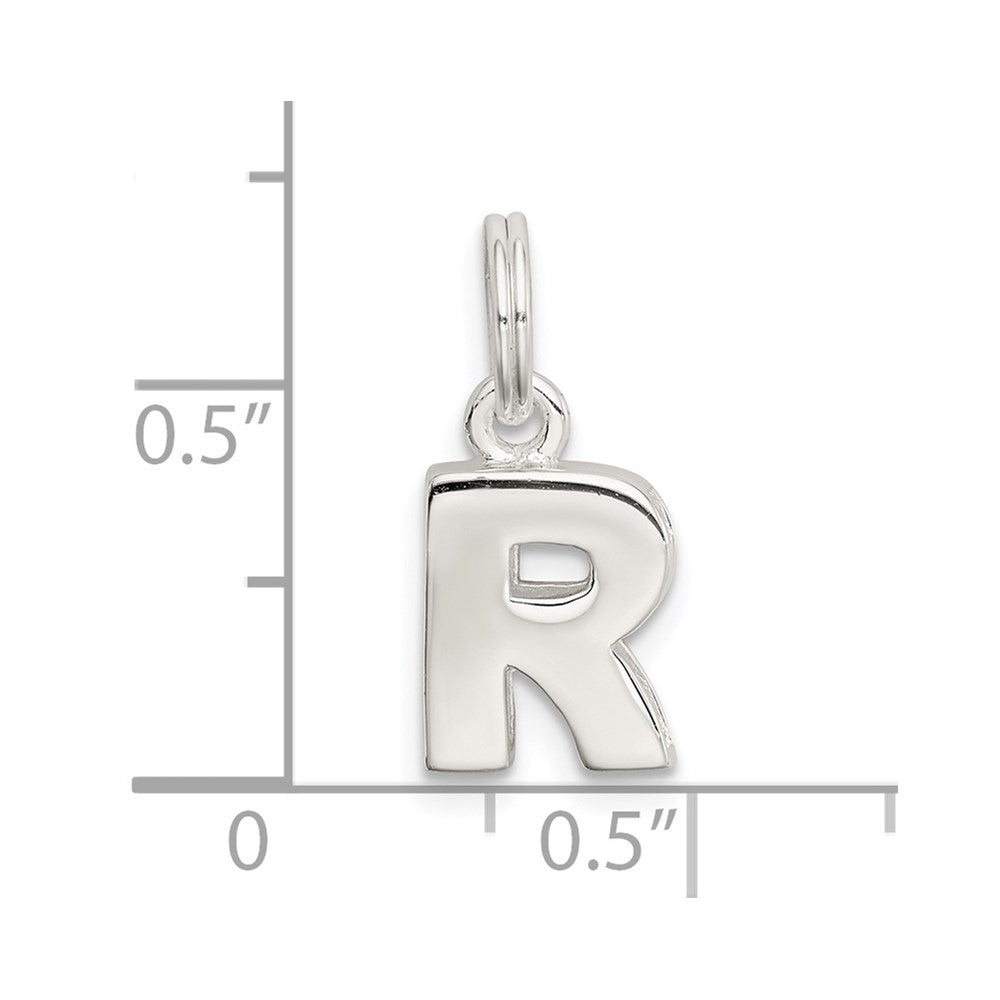 Sterlingsilber Buchstabe R Initiale Charm
