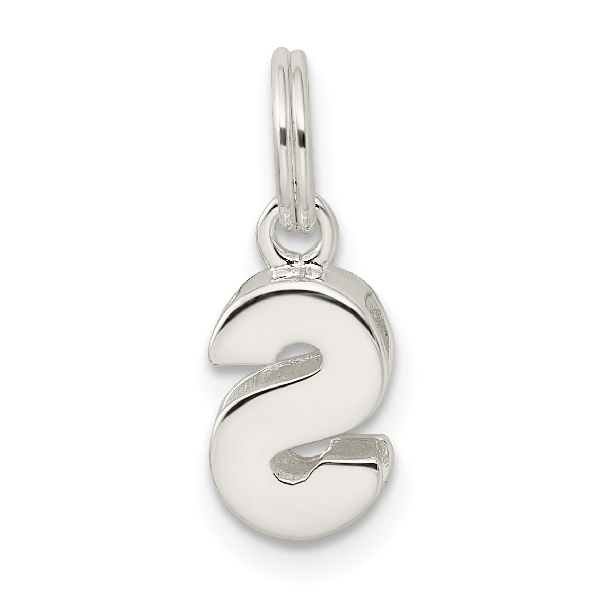 Sterlingsilber Buchstabe S Initiale Charm