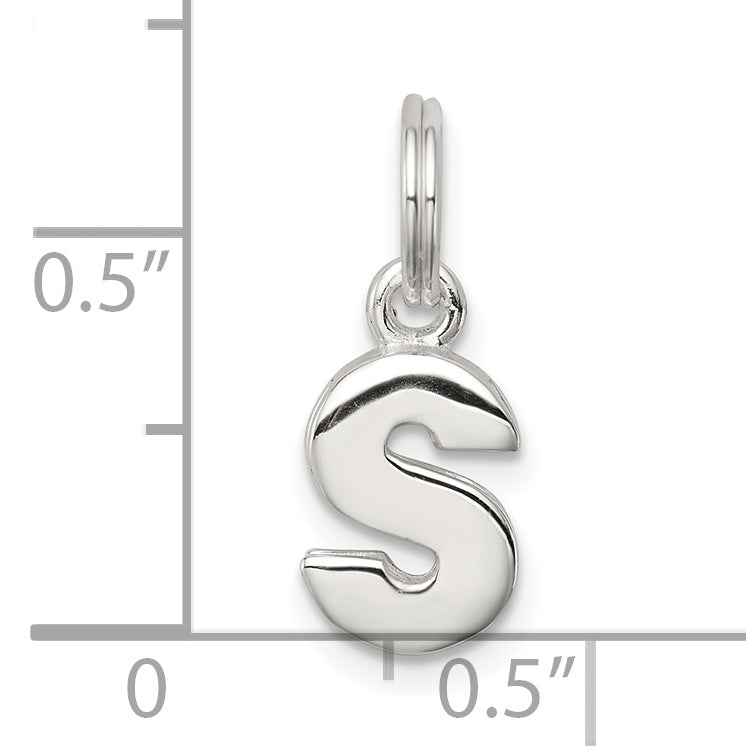 Sterlingsilber Buchstabe S Initiale Charm