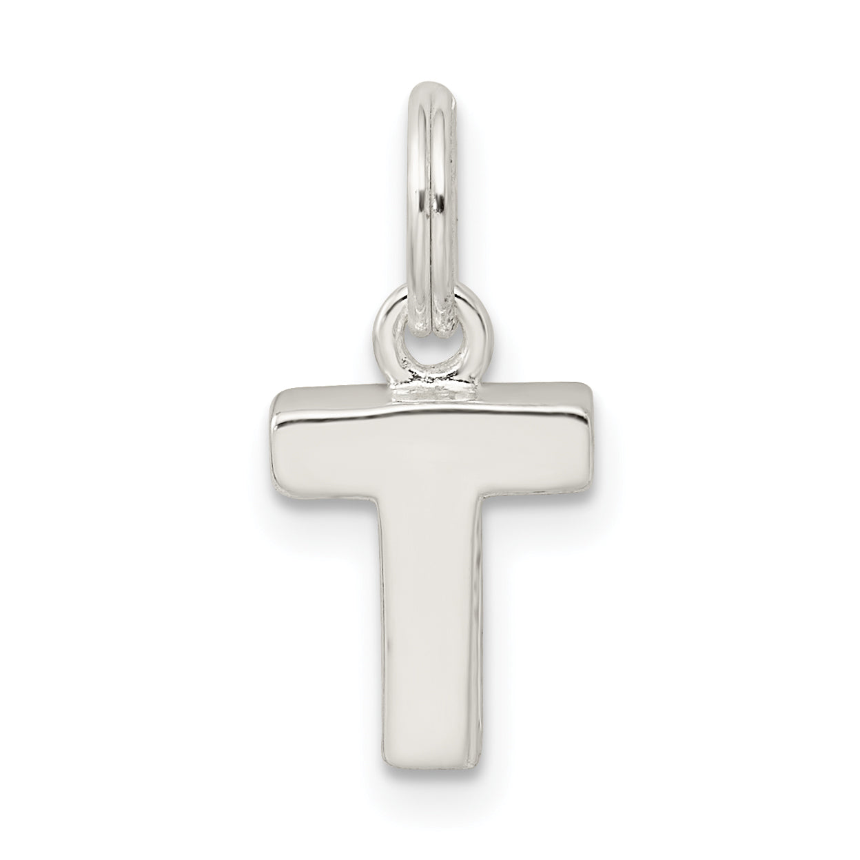 Sterlingsilber Buchstabe T Initiale Charm