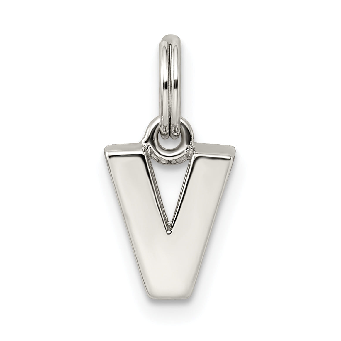 Sterlingsilber Buchstabe V Initiale Charm