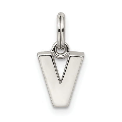 Sterlingsilber Buchstabe V Initiale Charm