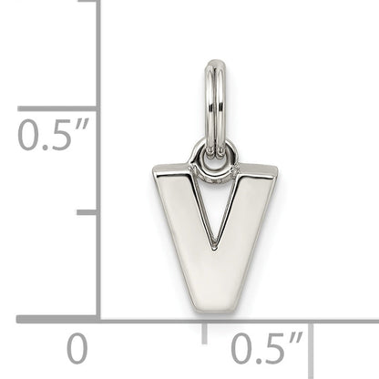 Sterlingsilber Buchstabe V Initiale Charm