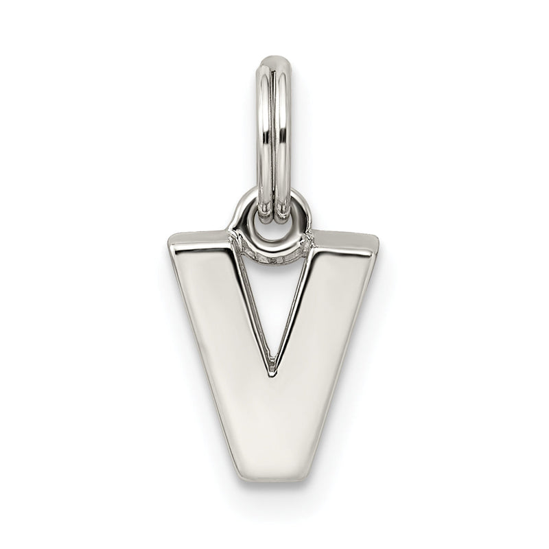 Sterlingsilber Buchstabe V Initiale Charm