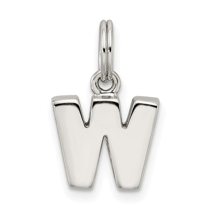 Sterlingsilber Buchstabe W Initiale Charm