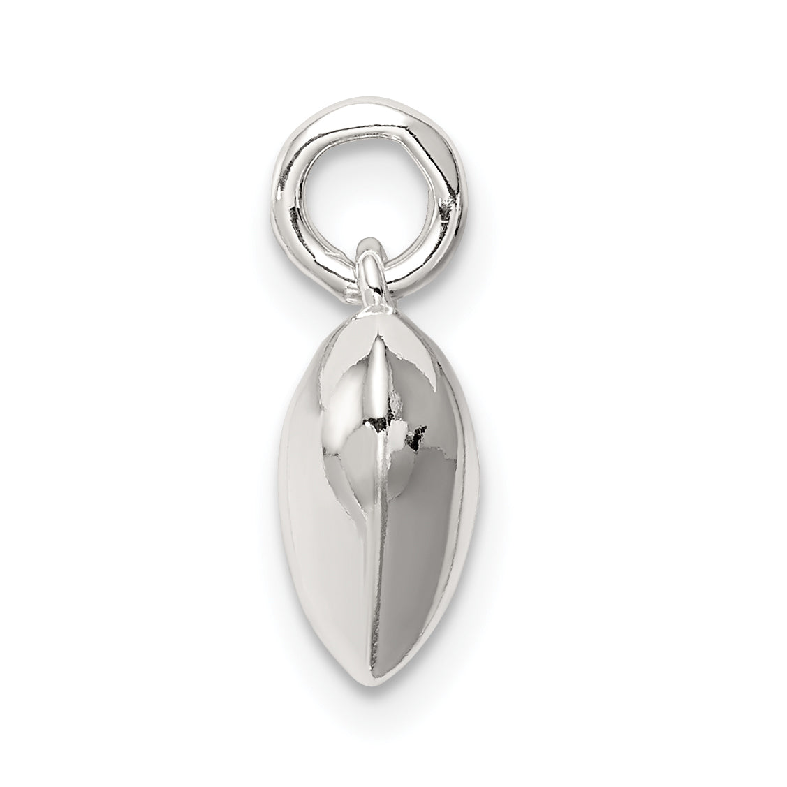 Sterlingsilber Poliert Puff Herz Charm