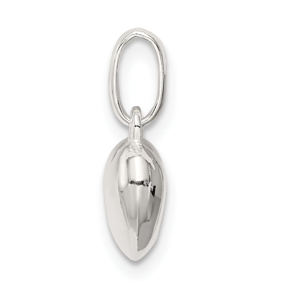 Sterlingsilber Poliert Puff Herz Charm