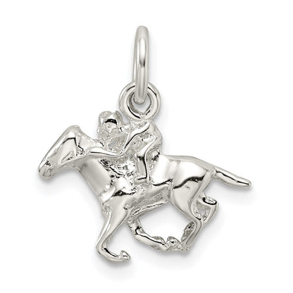 Sterlingsilber Pferd mit Rider Charm