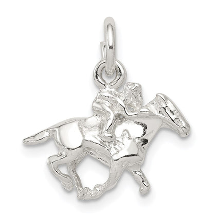 Sterlingsilber Pferd mit Rider Charm