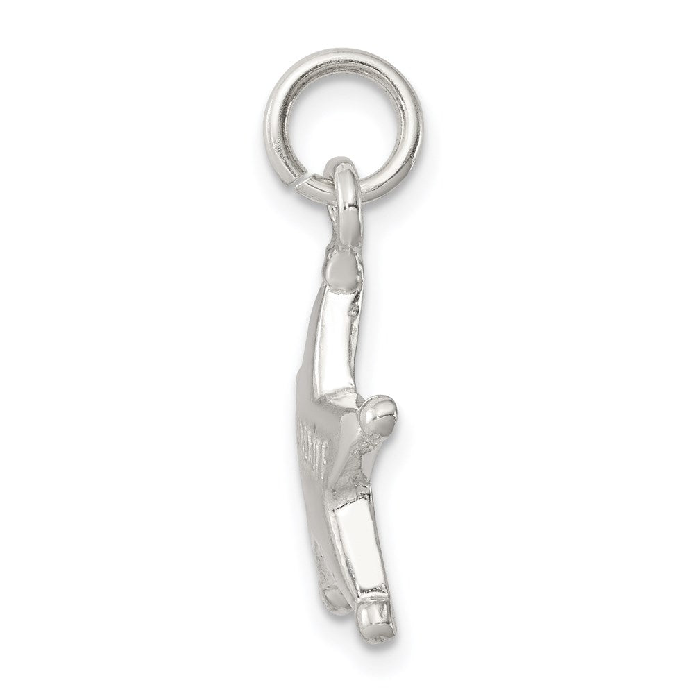 Sterlingsilber Sheriff Abzeichen Charm