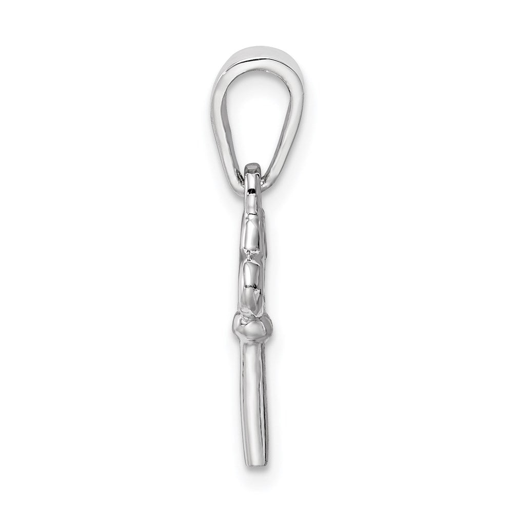 Sterlingsilber Rhodiniert Kinder Key Anhänger
