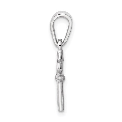 Sterlingsilber Rhodiniert Kinder Key Anhänger
