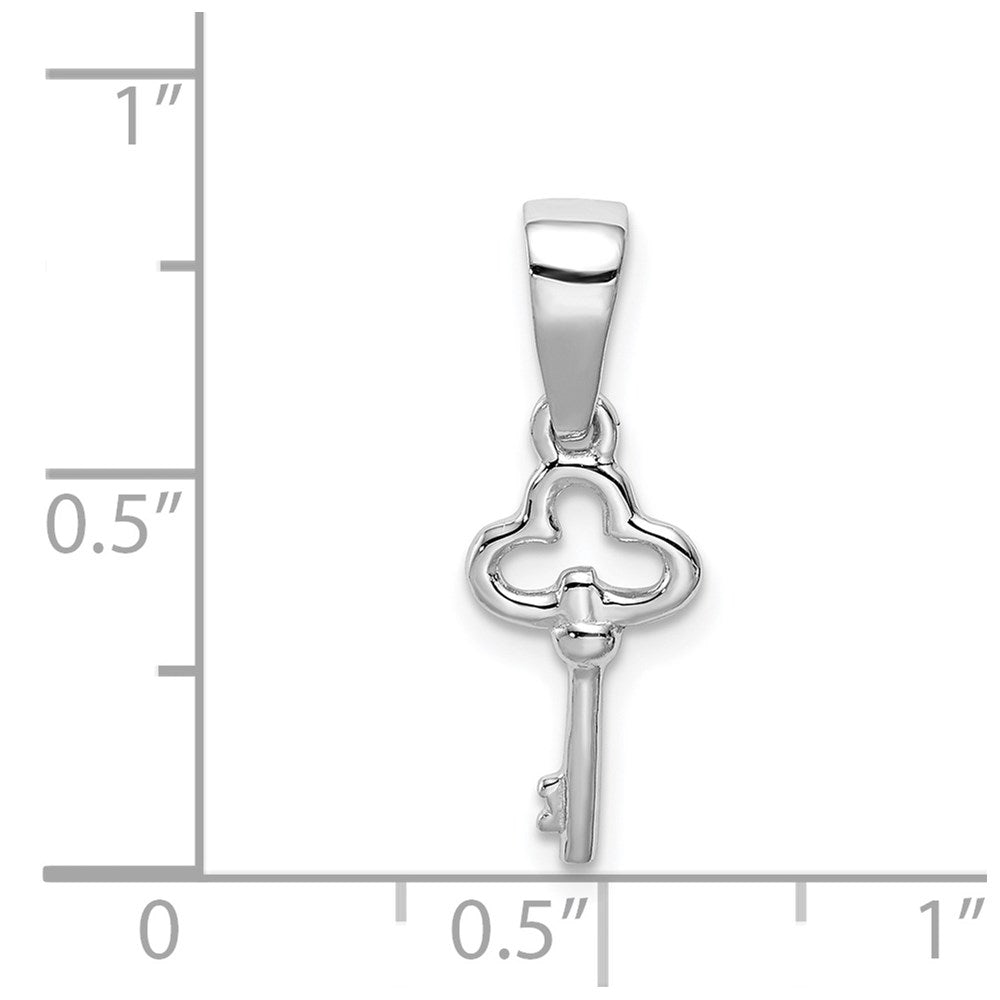 Sterlingsilber Rhodiniert Kinder Key Anhänger