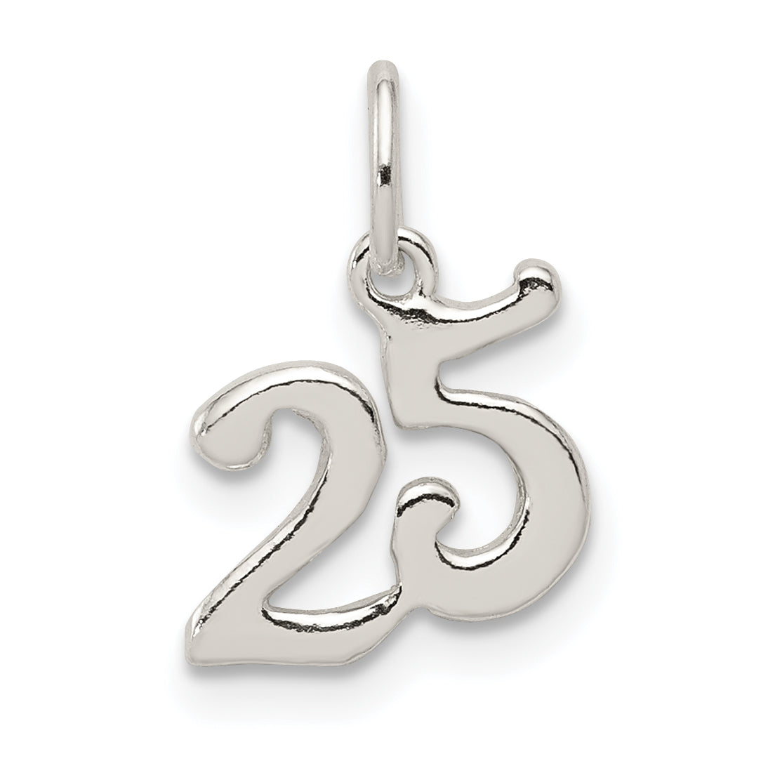 Sterlingsilber Poliert 25 Charm