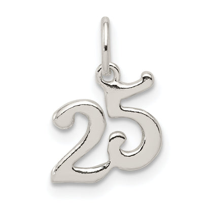 Sterlingsilber Poliert 25 Charm