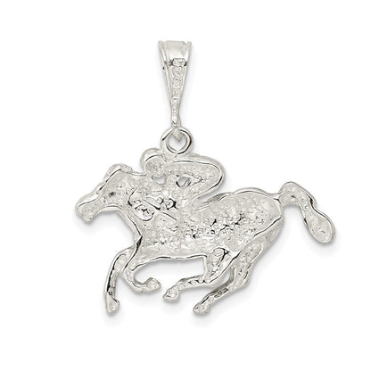 Sterlingsilber Race Pferd Charm