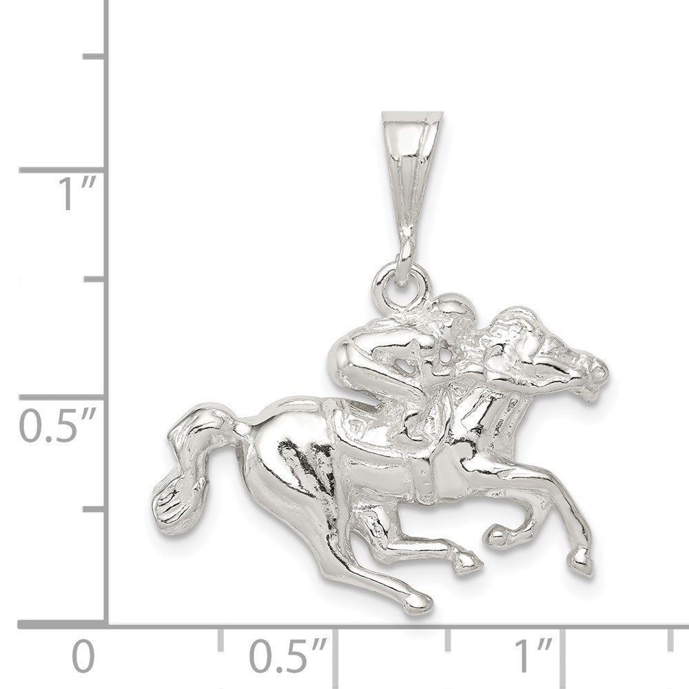 Sterlingsilber Race Pferd Charm