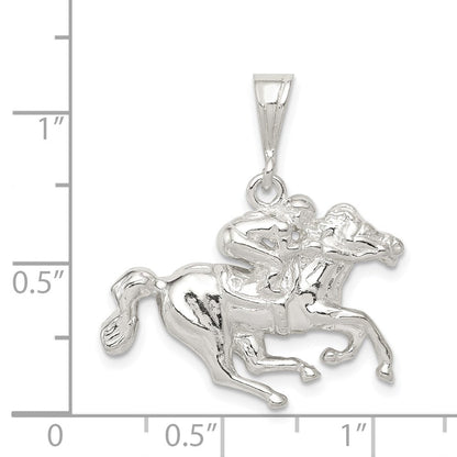 Sterlingsilber Race Pferd Charm
